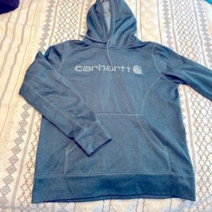 Carhartt FORCE teal blue hoodie
